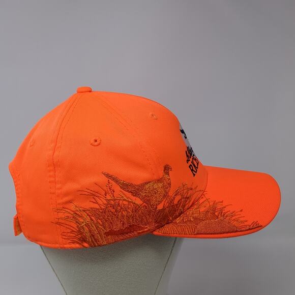 Le Blano's Rice Creek Strapback Baseball Cap Orange One Size Adjustable Dri-Duck - Picture 5 of 9